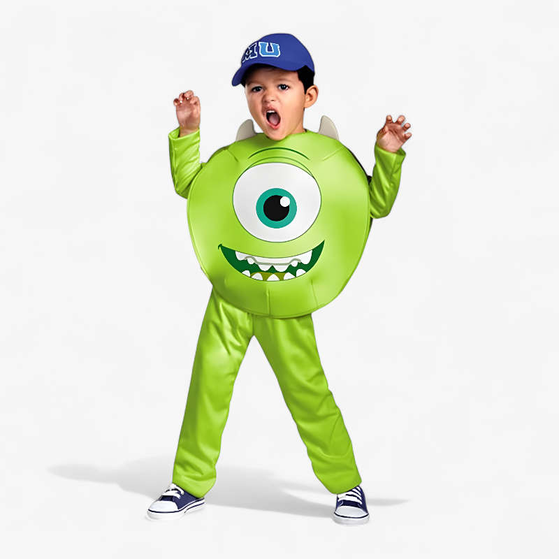 Kids Monster Costume with Eye and Hat