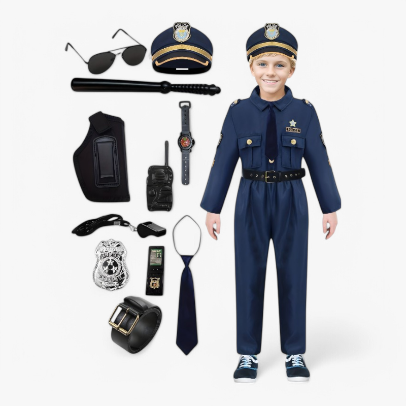 Kids Police Costume for Role Play Adventures