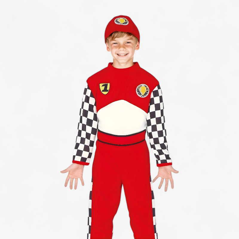 Kids Race Car Fancy Dress Outfit
