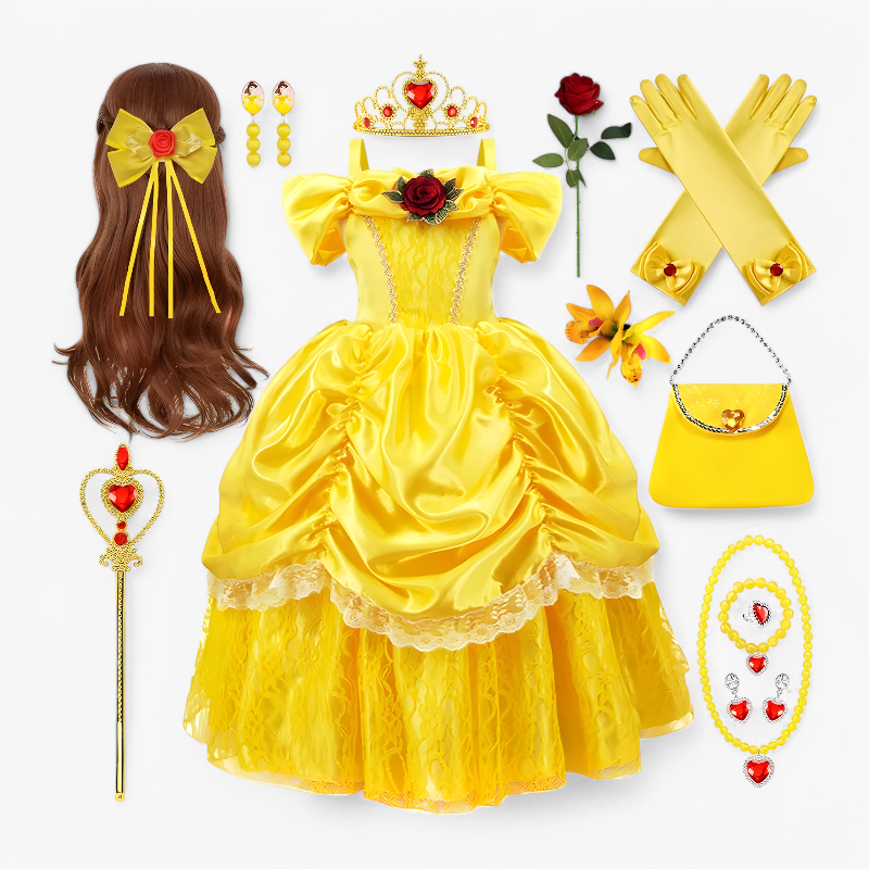 Magical Dress-Up Costume with Tiara and Wand