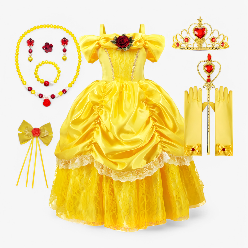 Magical Dress-Up Costume with Tiara and Wand