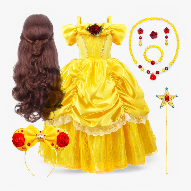 Magical Dress-Up Costume with Tiara and Wand