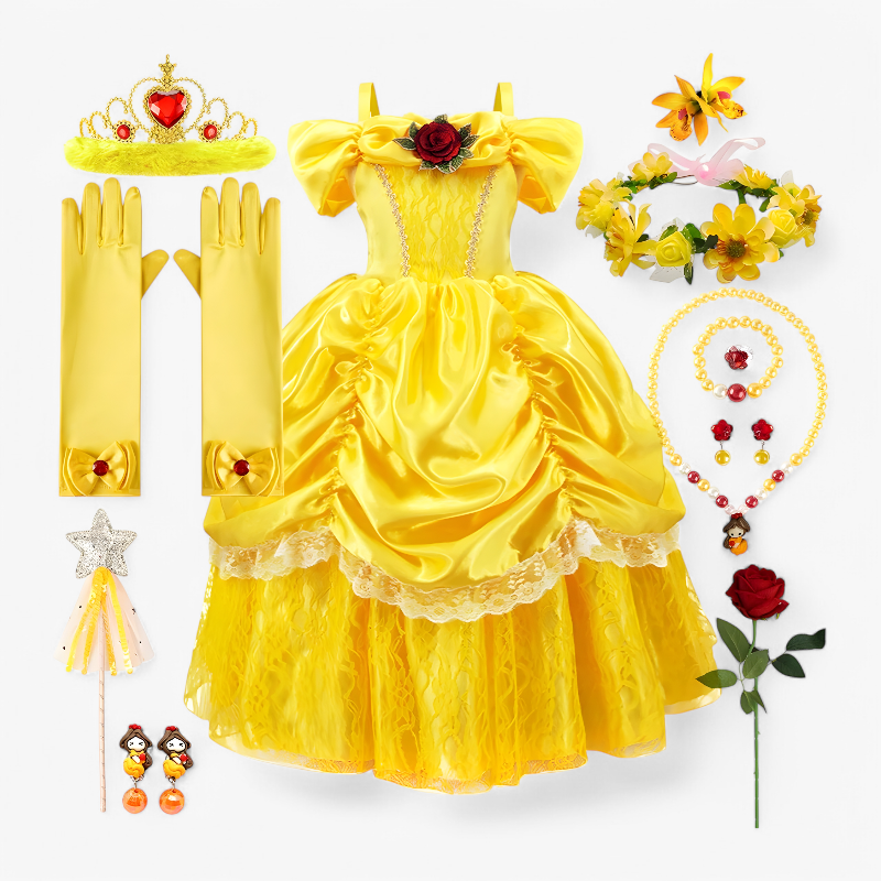 Magical Dress-Up Costume with Tiara and Wand