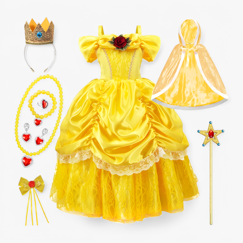 Magical Dress-Up Costume with Tiara and Wand