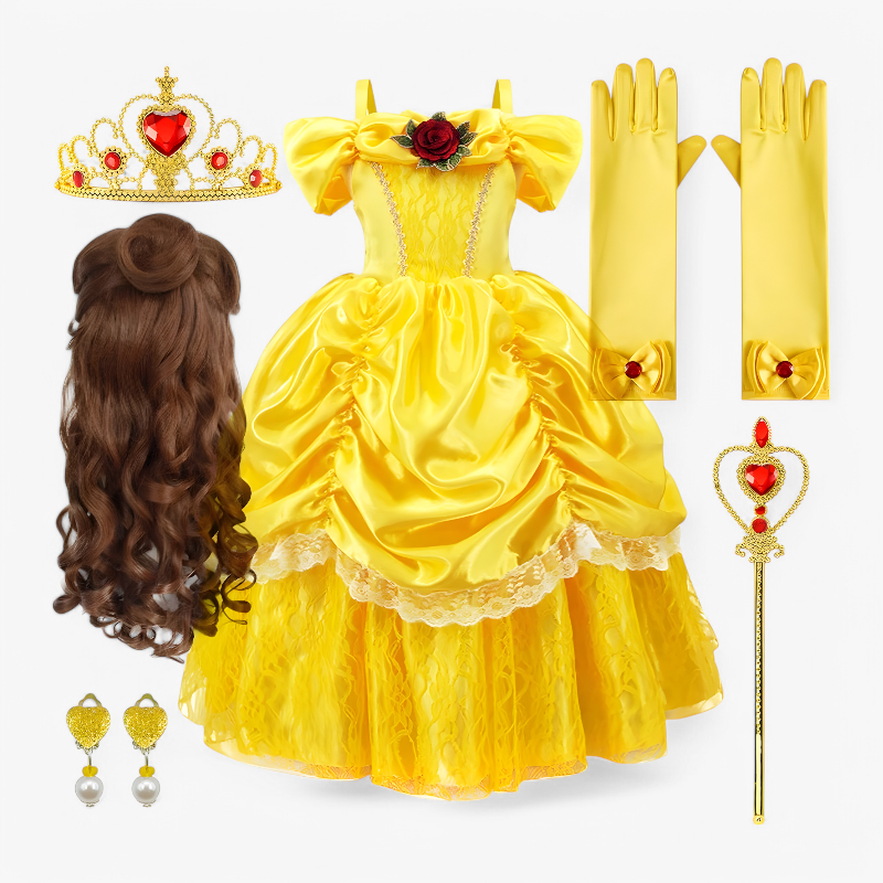 Magical Dress-Up Costume with Tiara and Wand