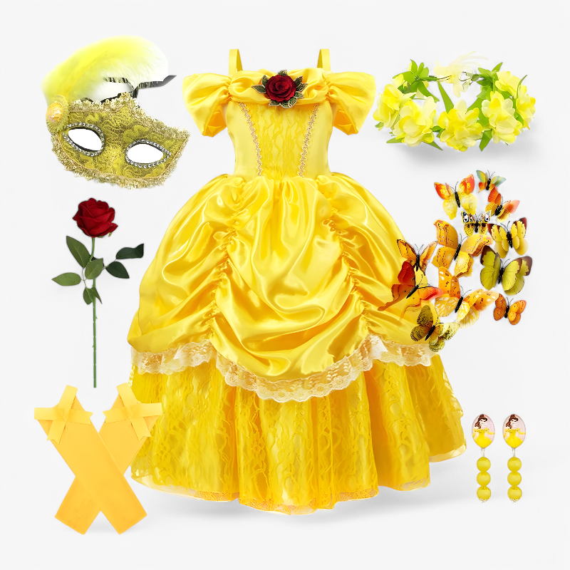 Magical Dress-Up Costume with Tiara and Wand