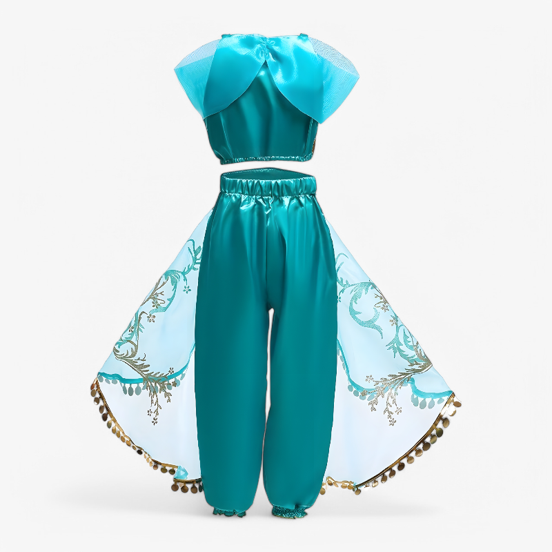 Magical Gold Detail Princess Dress for Girls