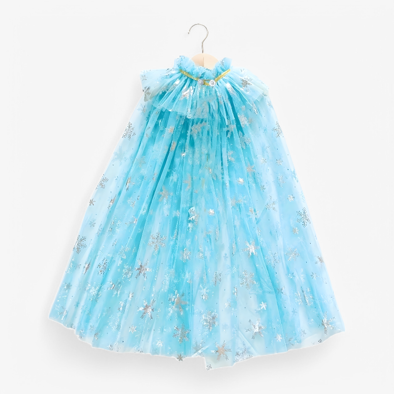 Magical Princess Cape Set with Crown and Wand