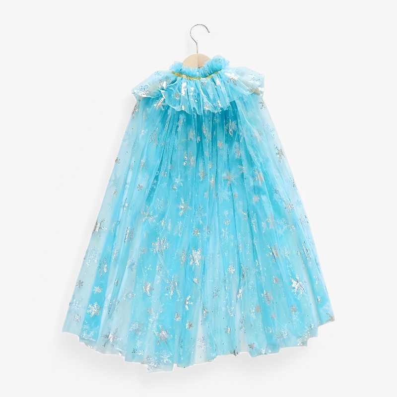 Magical Princess Cape Set with Crown and Wand