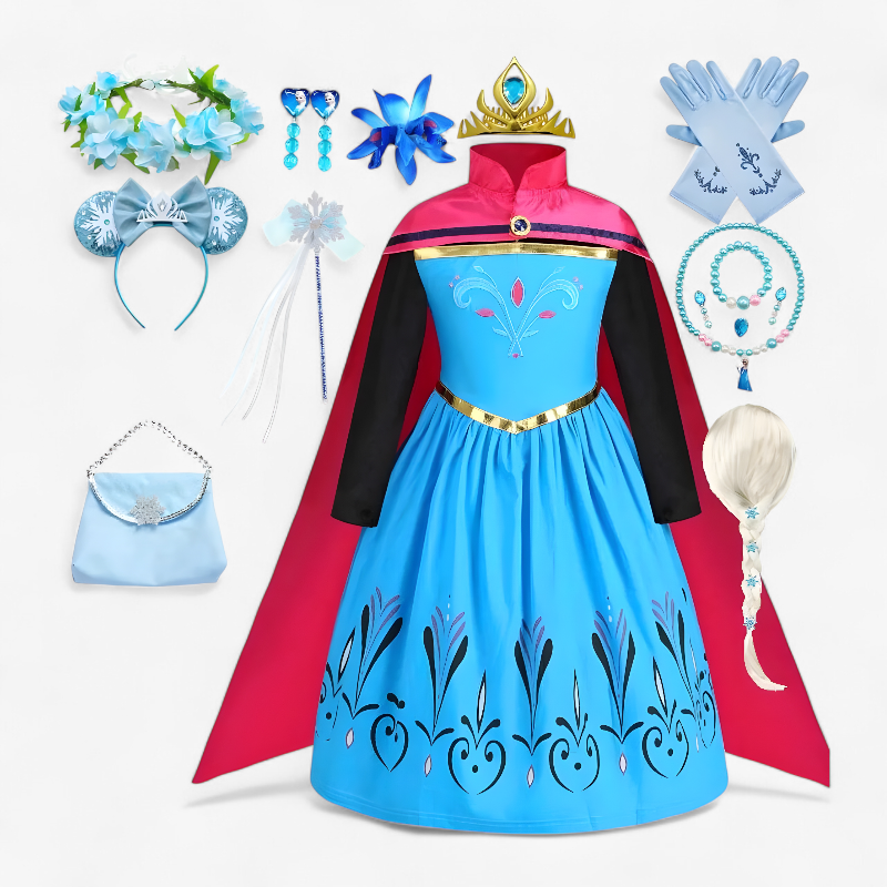 Magical Princess Dress with Accessories for Girls