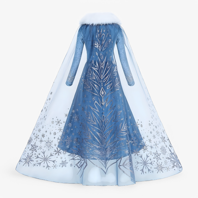 Magical Snow Princess Dress with Accessories