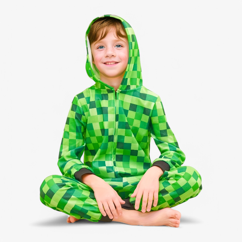 Minecraft Costume Onesie for Kids Fun Outfit