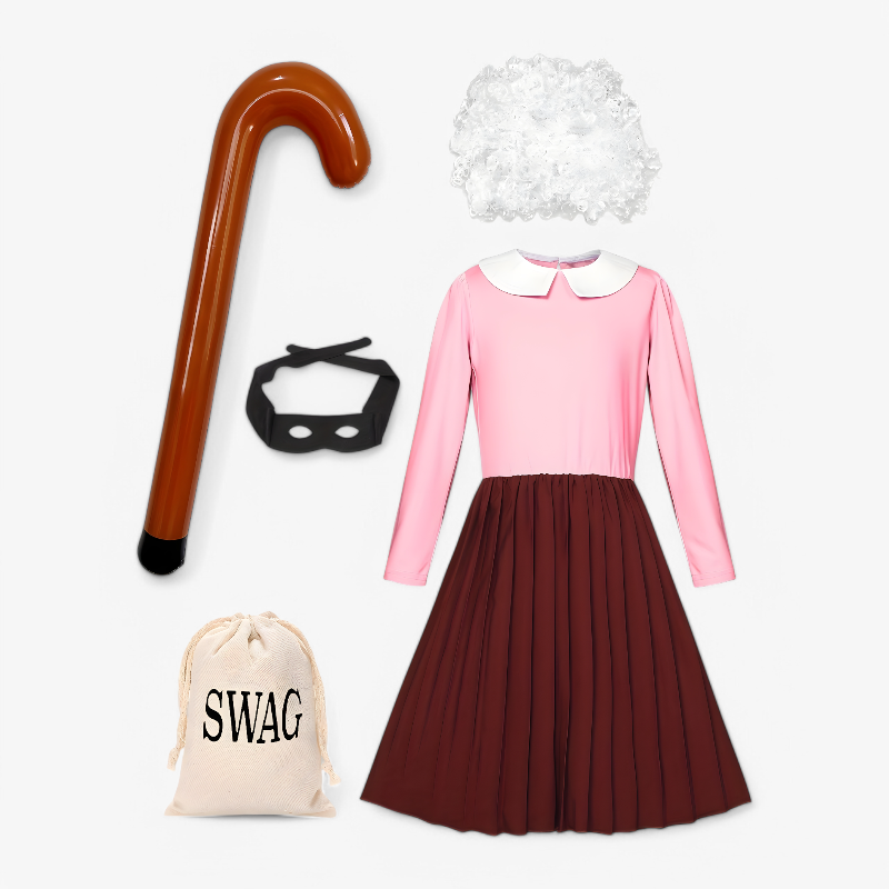 Mischievous Old Lady Costume for Kids