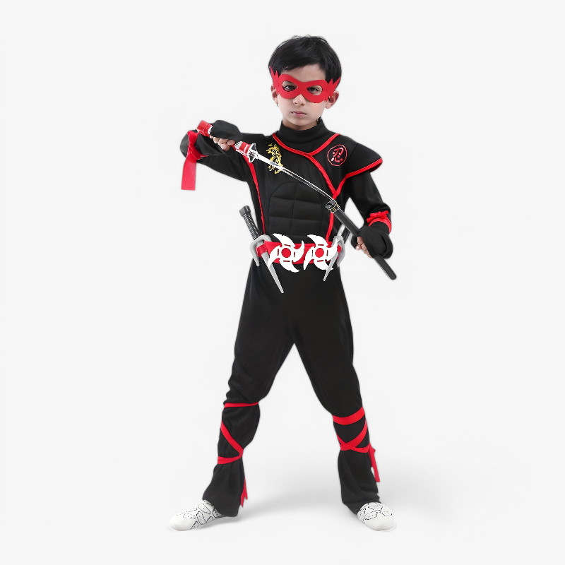 Ninja Costume for Kids with Mask and Swords