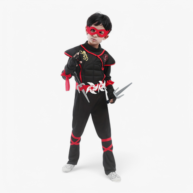 Ninja Costume for Kids with Mask and Swords