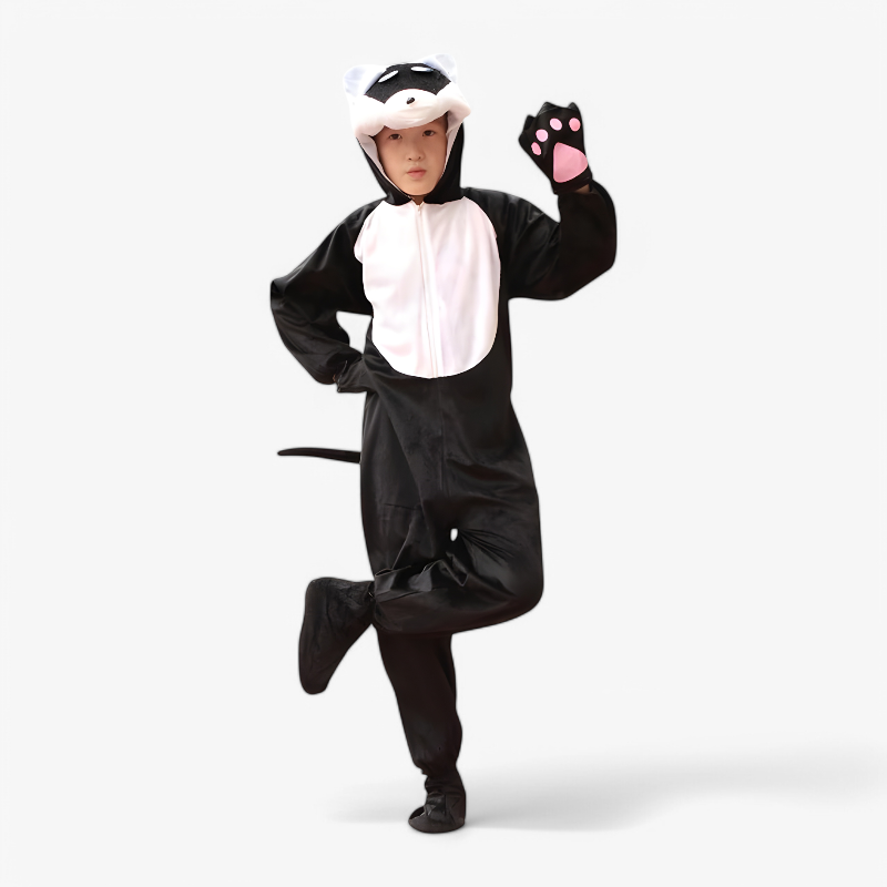 Playful Animal Costume for Kids with Hood