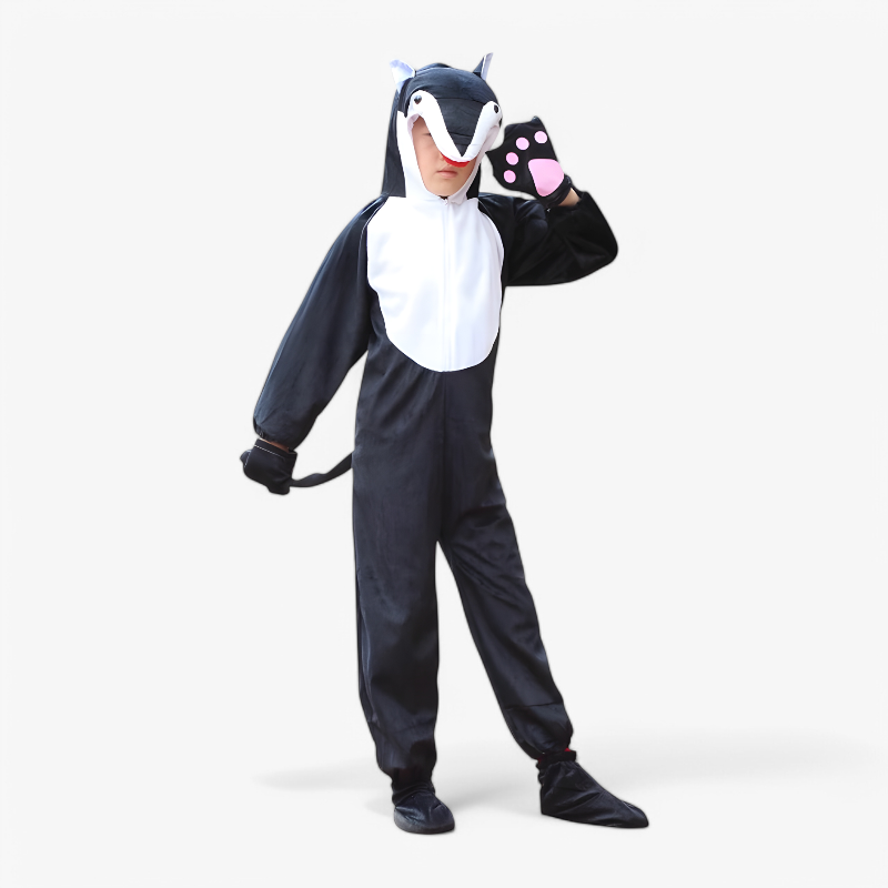 Playful Animal Costume for Kids with Hood