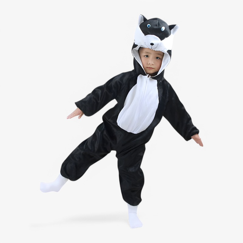 Playful Animal Costume for Kids with Hood