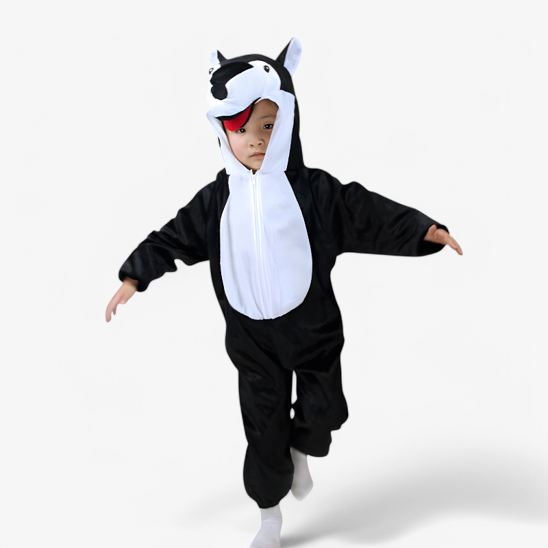 Playful Animal Costume for Kids with Hood