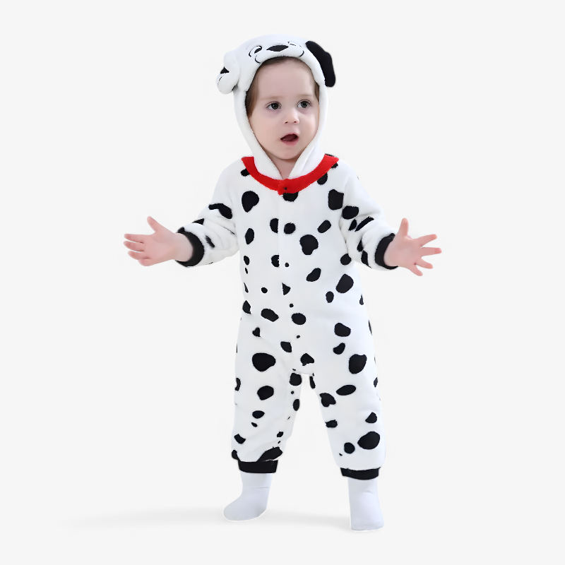 Playful Dalmatian Kids Onesie Outfit