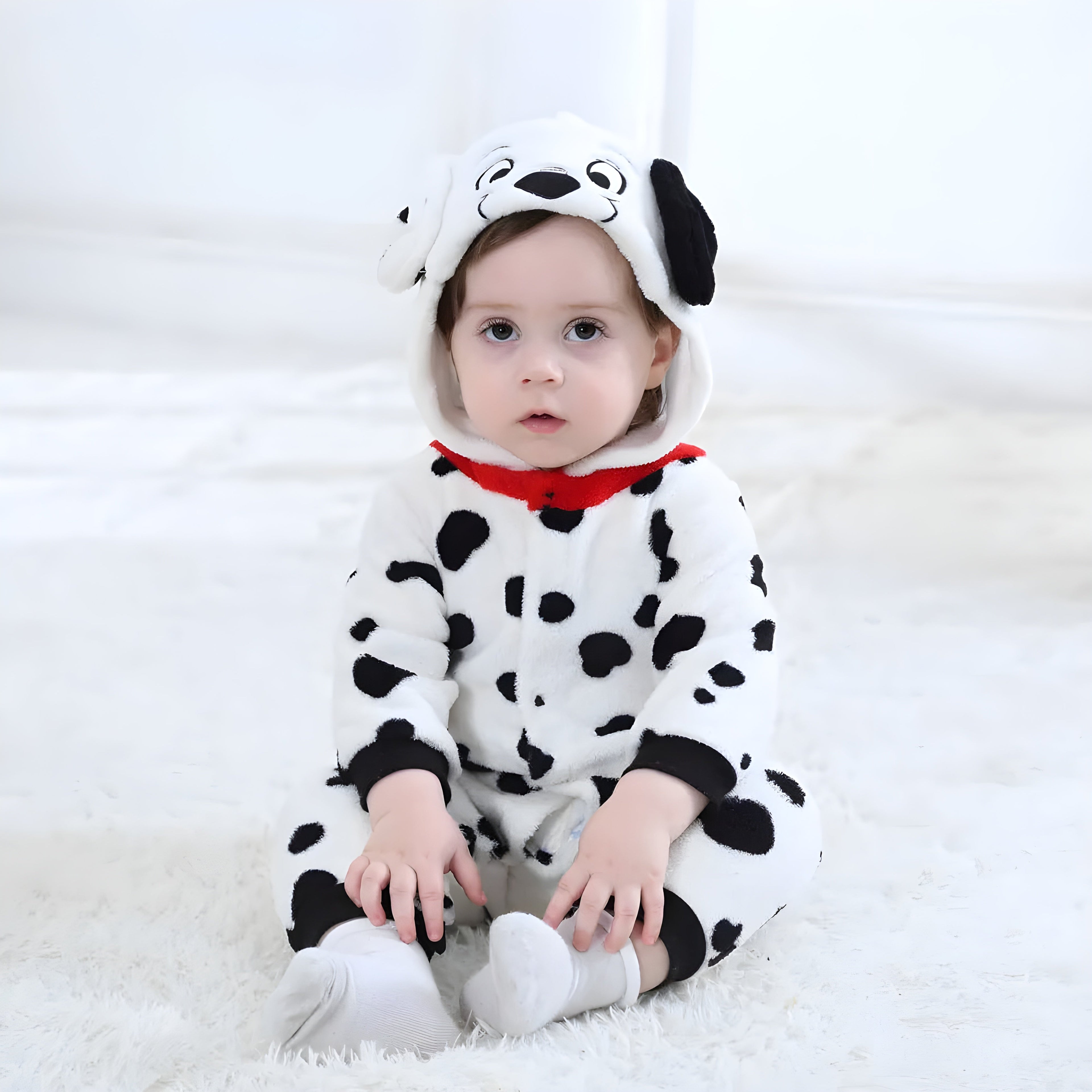 Playful Dalmatian Kids Onesie Outfit