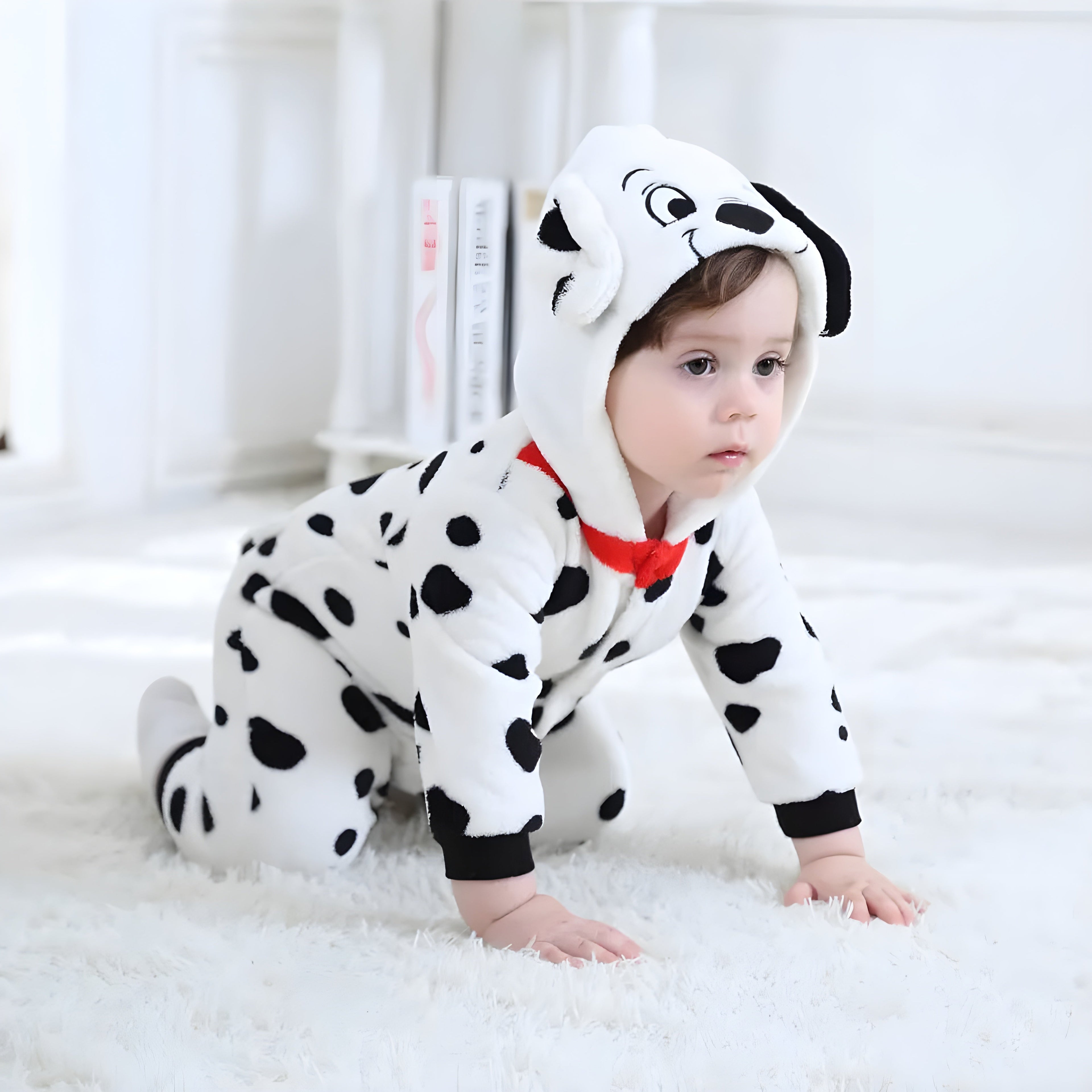 Playful Dalmatian Kids Onesie Outfit