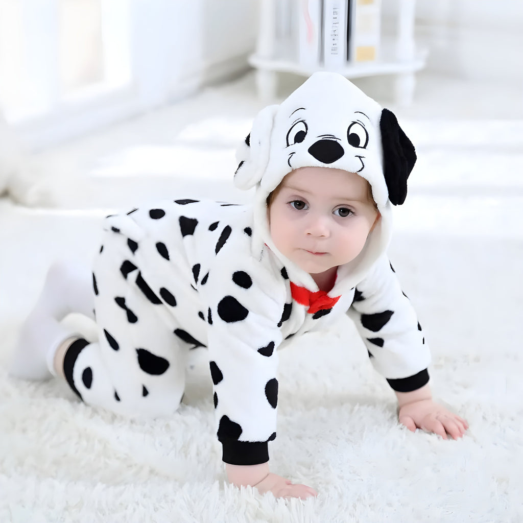 Playful Dalmatian Kids Onesie Outfit