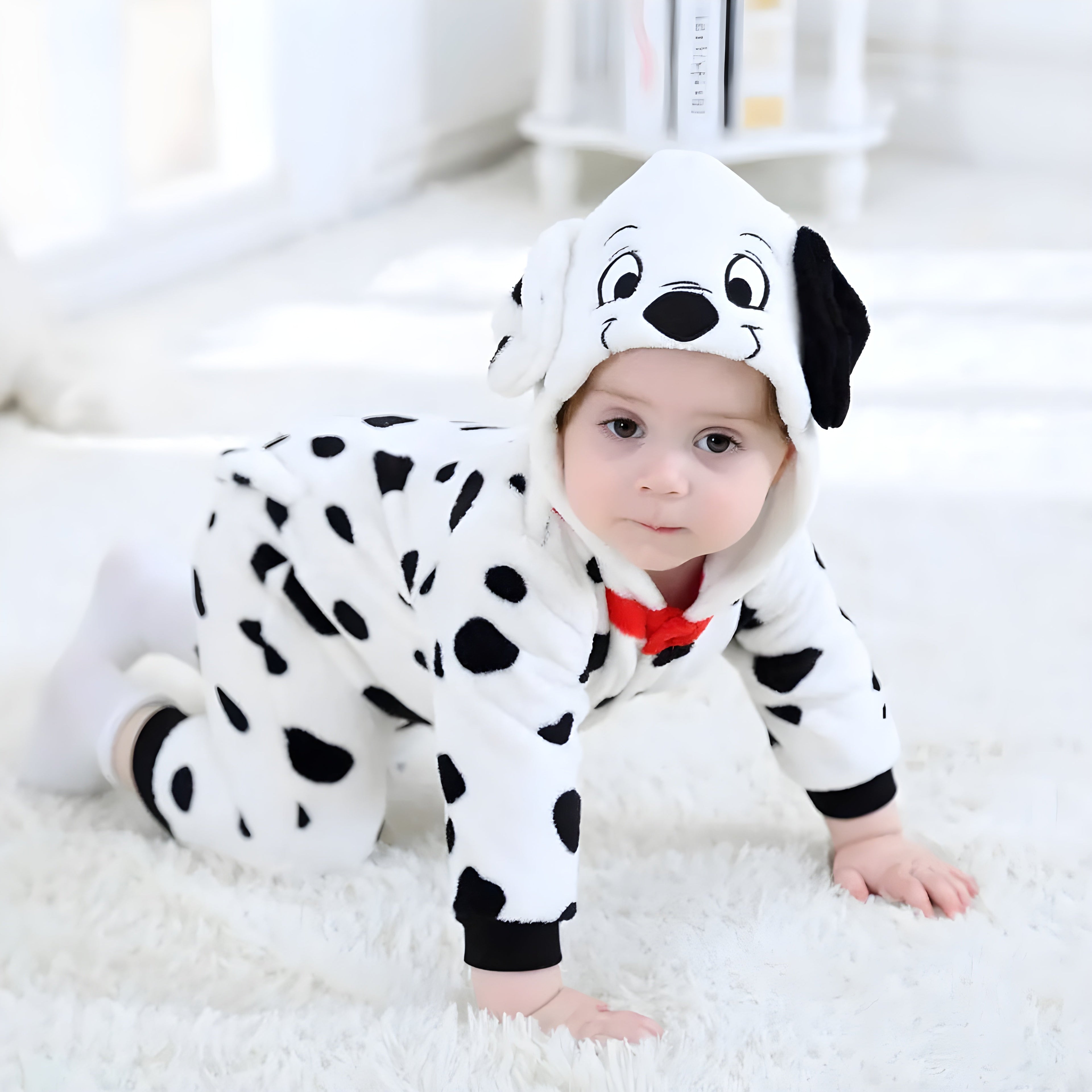 Playful Dalmatian Kids Onesie Outfit