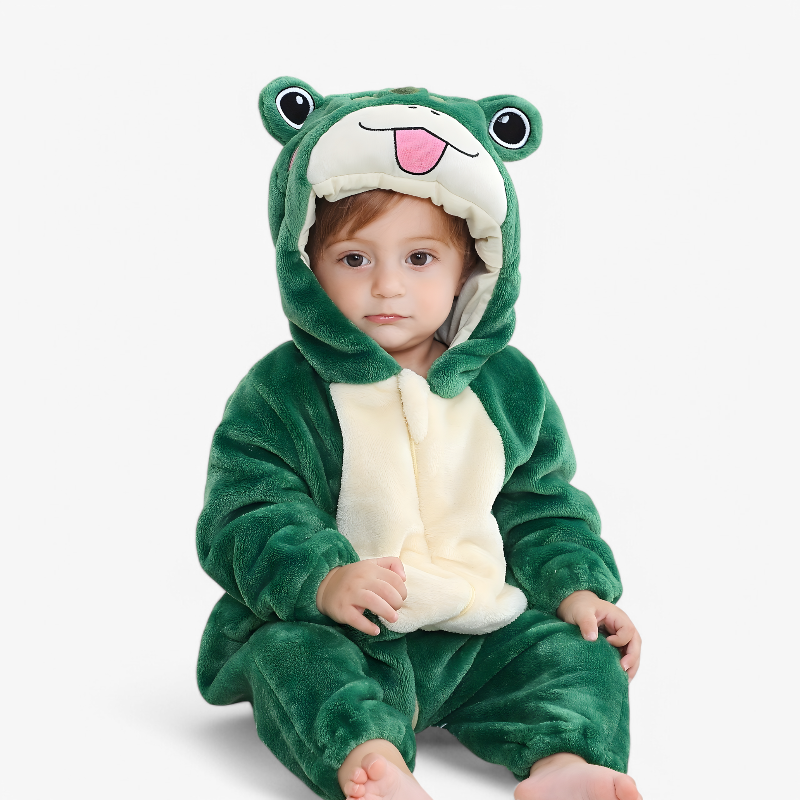 Playful Kids Frog Costume for Fun Adventures