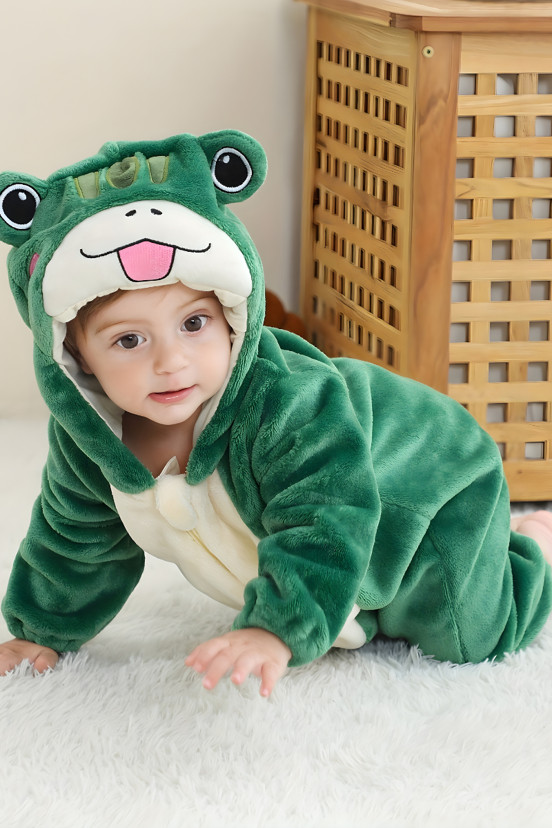 Playful Kids Frog Costume for Fun Adventures