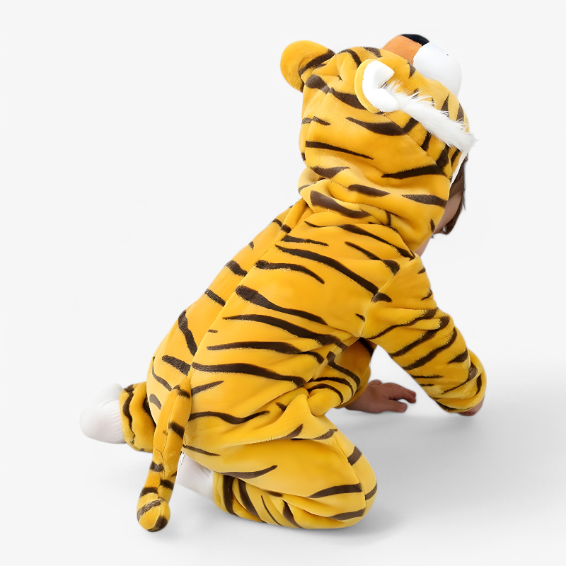 Playful Tiger Baby Costume for Winter Fun
