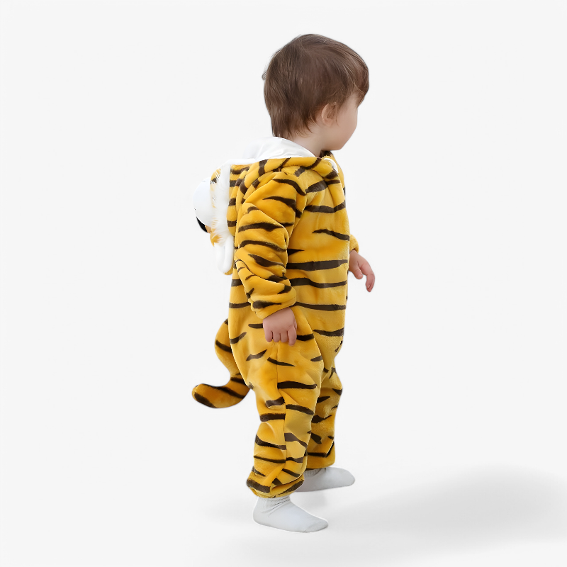 Playful Tiger Baby Costume for Winter Fun