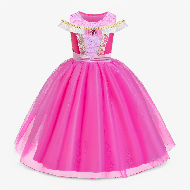 Princess Dress Set with Crown and Accessories