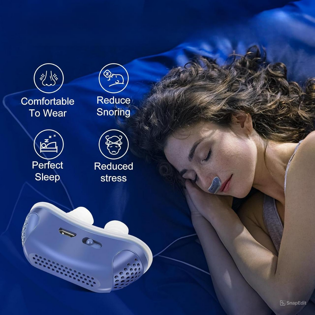 Compact Apnea Silent Sleep Aid Device Portable Night Breathing Support - Image 7