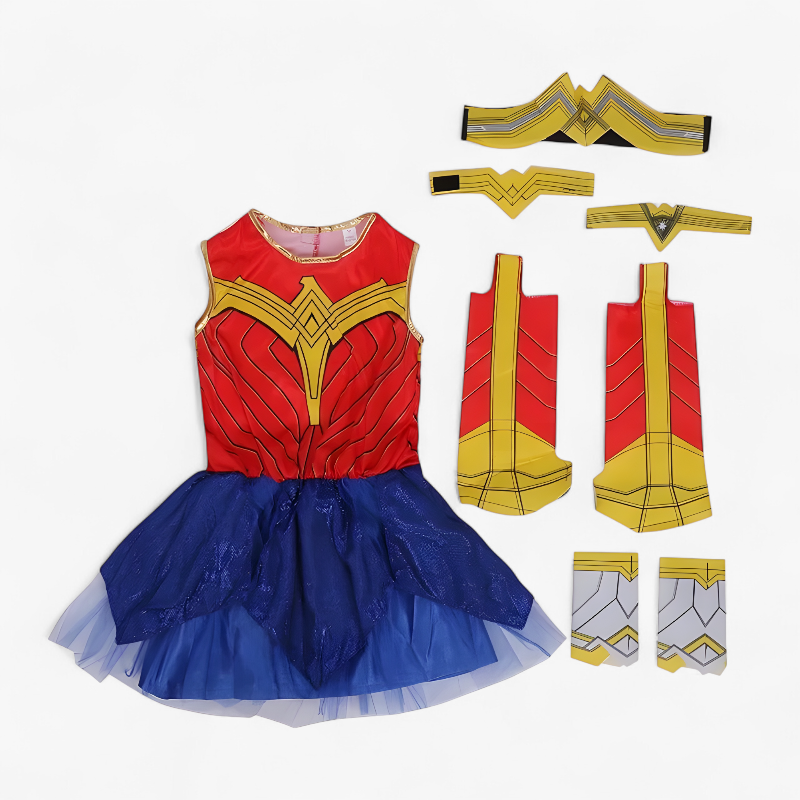Superhero Costume for Girls with Accessories
