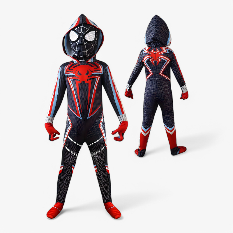 Superhero Costume for Kids with 3D Mask and Gloves