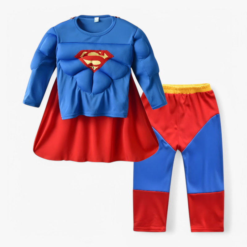 Superhero Costume Set with Cape for Kids