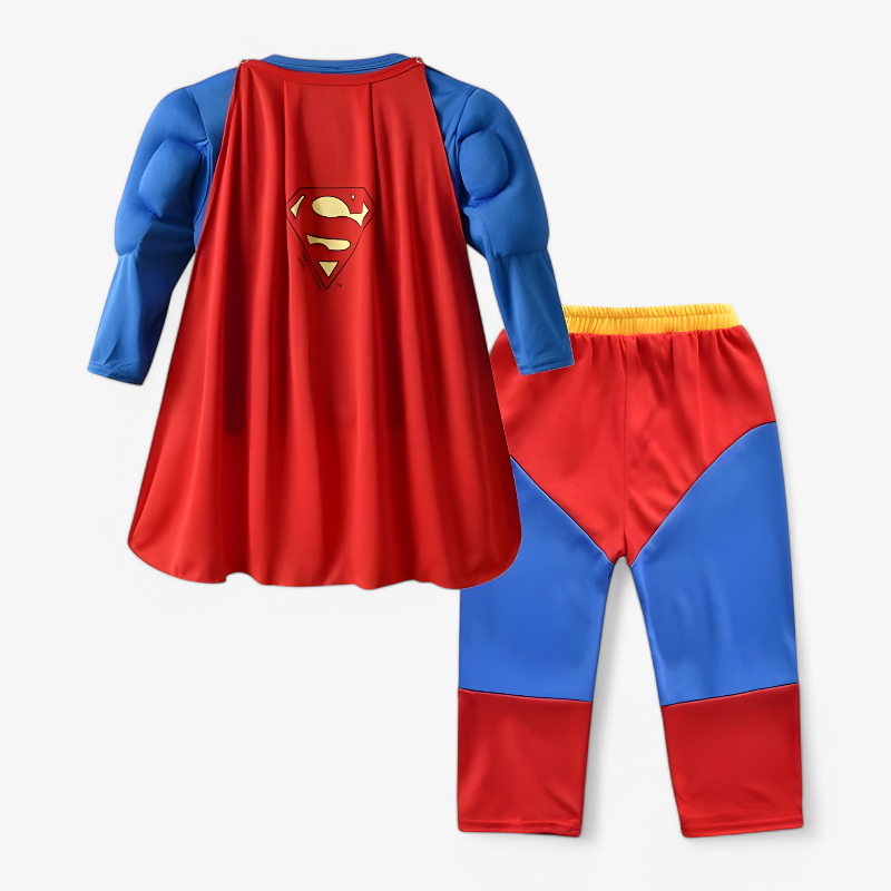 Superhero Costume Set with Cape for Kids
