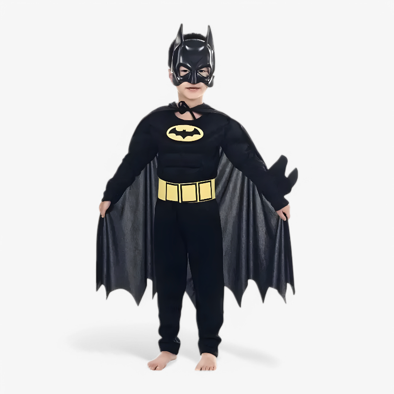 Superhero Costume Set with Mask and Cape