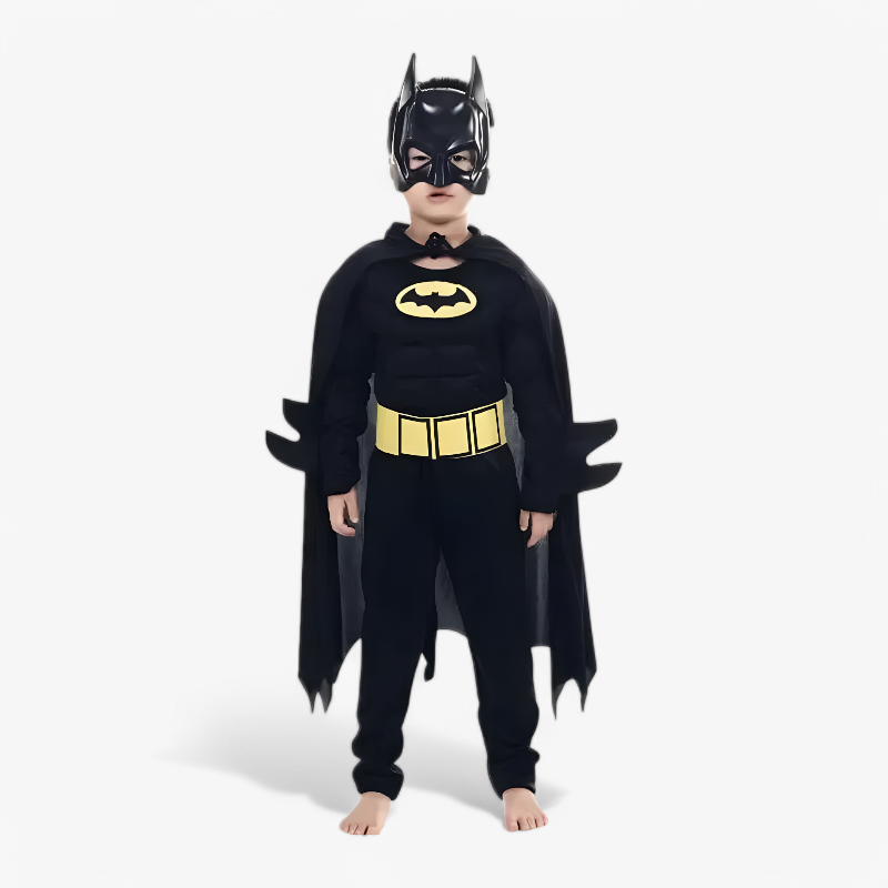 Superhero Costume Set with Mask and Cape