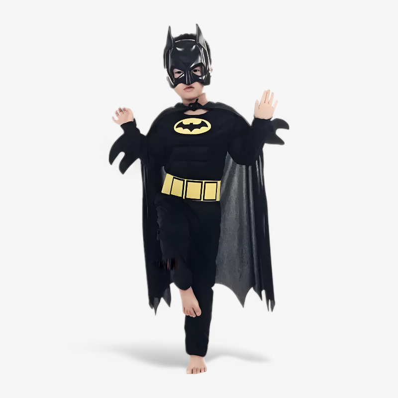 Superhero Costume Set with Mask and Cape