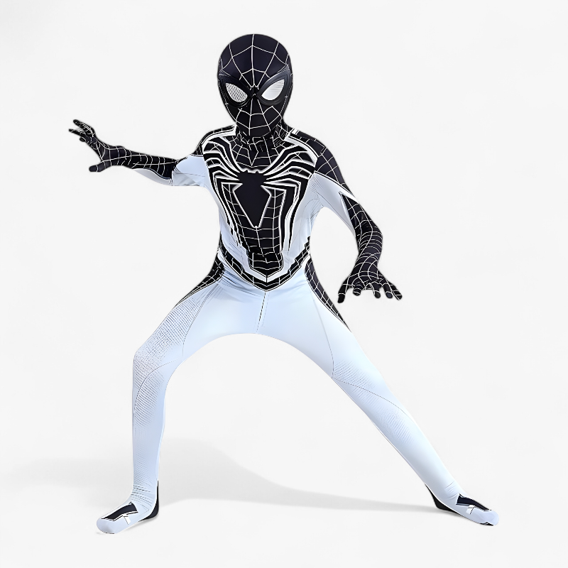 Superhero Jumpsuit for Kids with Spider Design