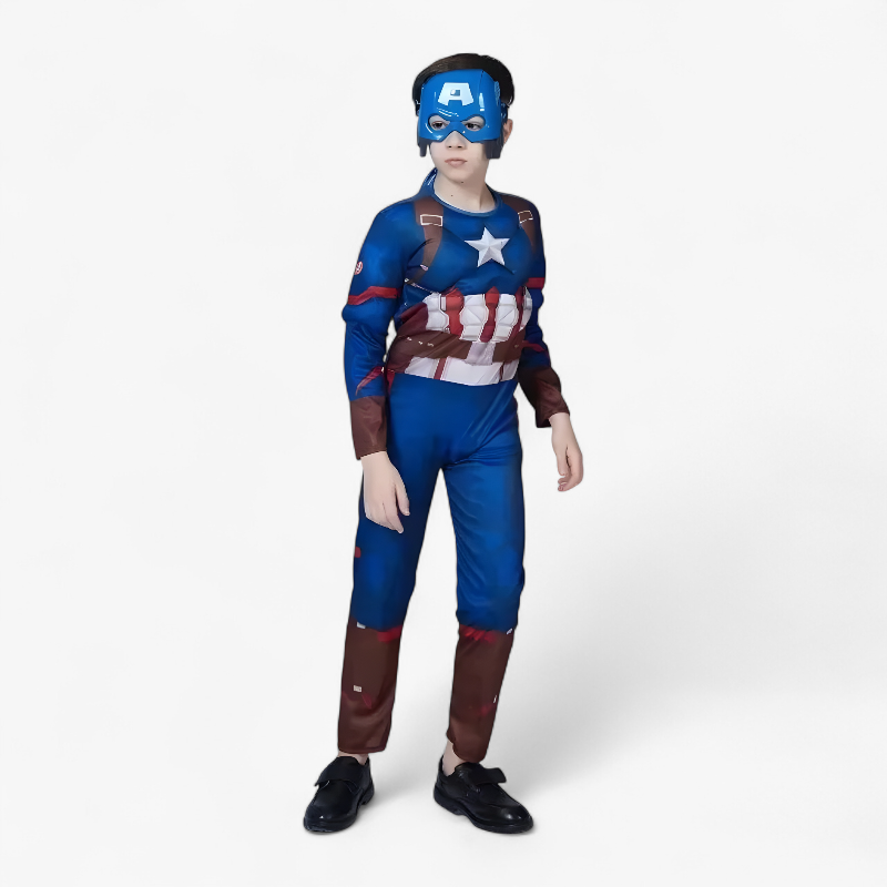 Superhero Muscle Jumpsuit with Accessories