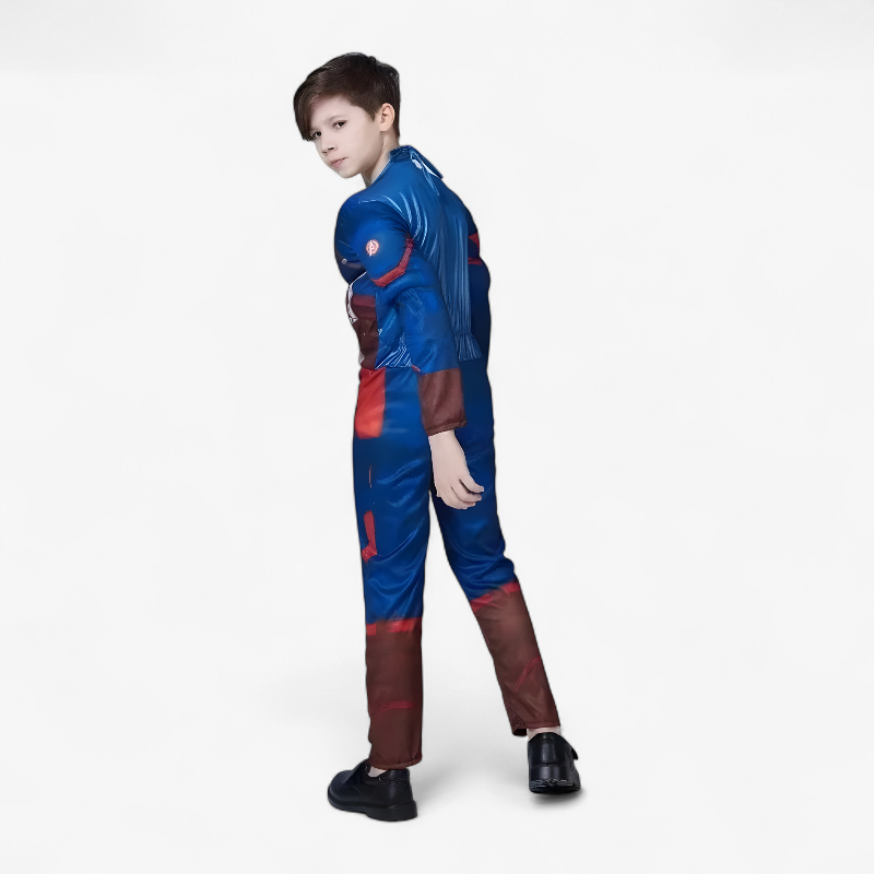 Superhero Muscle Jumpsuit with Accessories